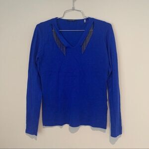 Blue T Tahari Sweater Size Medium